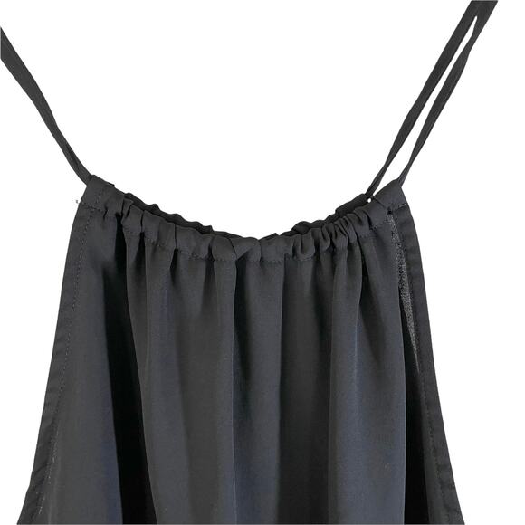 Staring at Stars Urban Outfitters Lace Trim Sheer Crop Top Black Small USA Boho - Picture 8 of 9